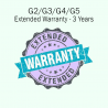G2-G5 Extended Warranty - 3 Years (MSRP)